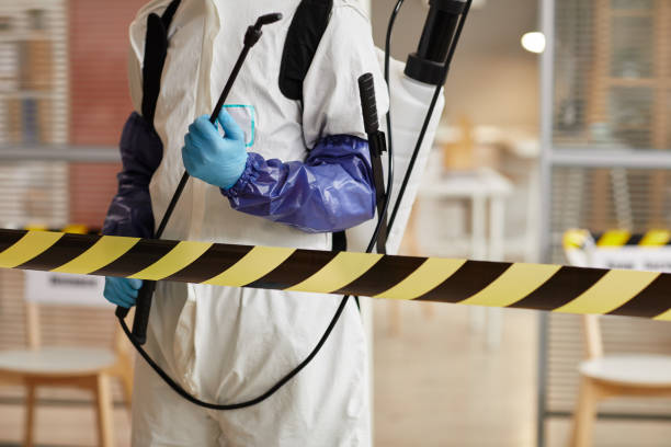 Professional Biohazard Cleanup technician working in Rocky Point, WA